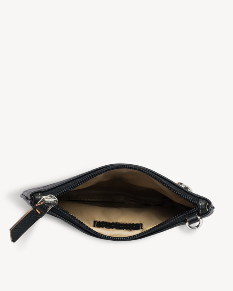 Virginia Small Slim Wristlet Pouch - Black