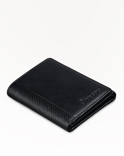 Elegance Tri-fold Wallet - Black