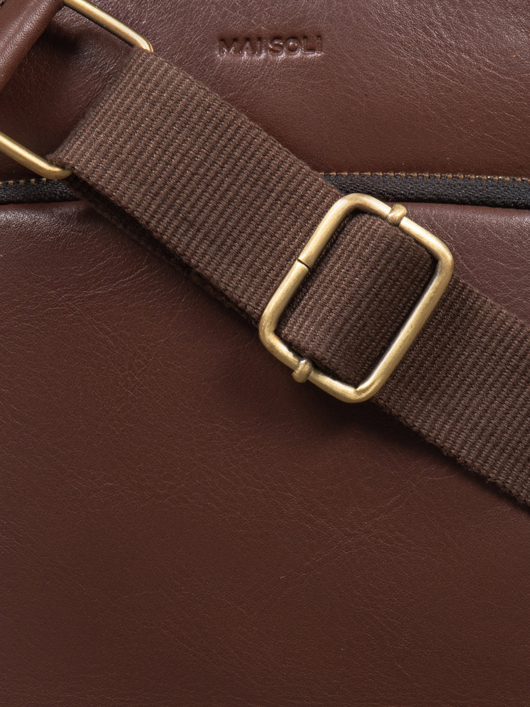 Hiker Crossbody Bag - Cognac Brown