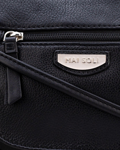 Roma Crossbody Sling Bag - Black