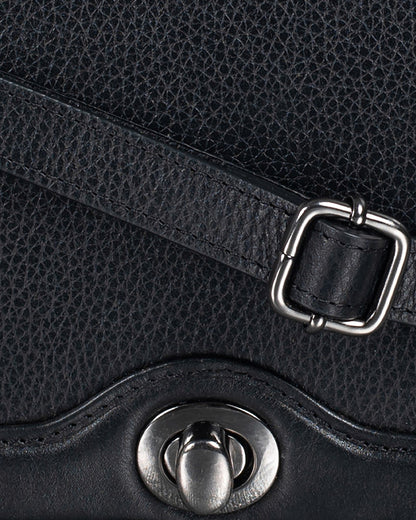Bowie Leather Crossbody Bag - Black
