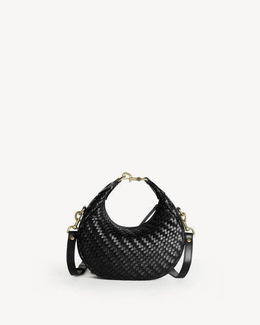 Dew Woven Handbag - Black