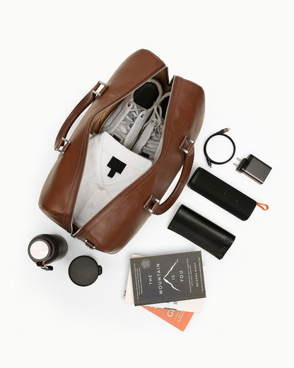 ⁠Monograph Duffel Bag - Walnut Brown