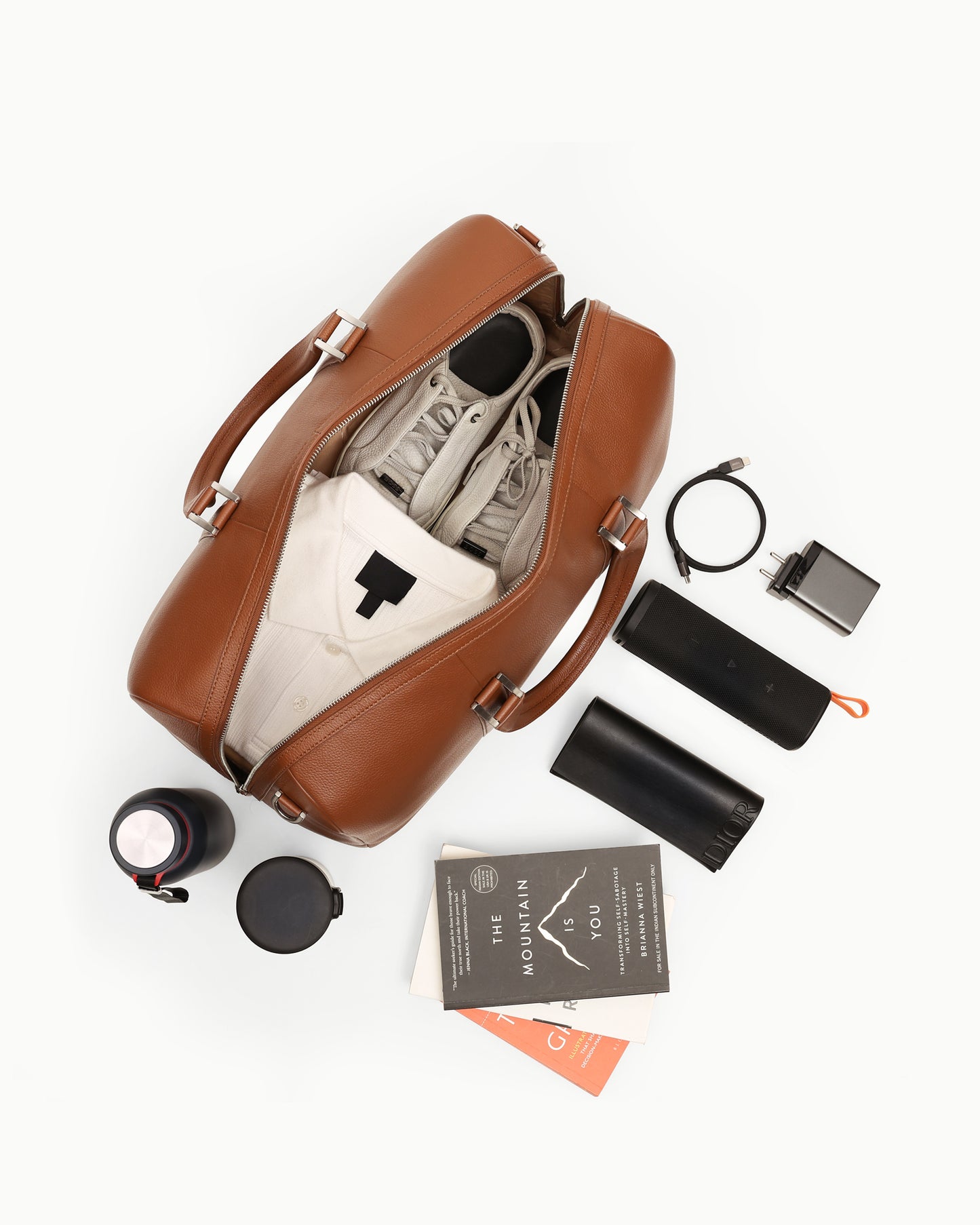 ⁠Monograph Duffel Bag - Camel