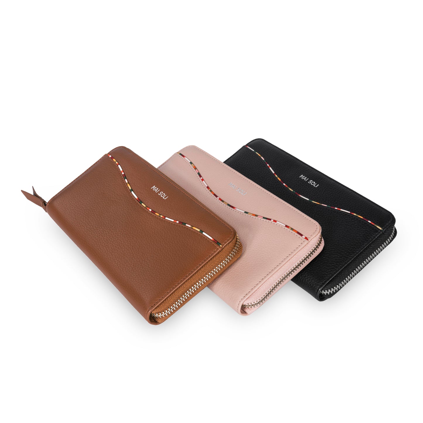 Charlotte Zip-around Wallet - Nude Pink