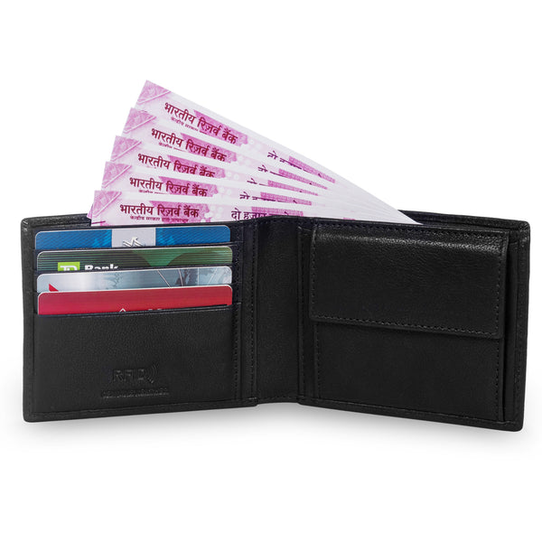 Ranger RFID Protected Bifold Wallet with Coin Pocket - Black