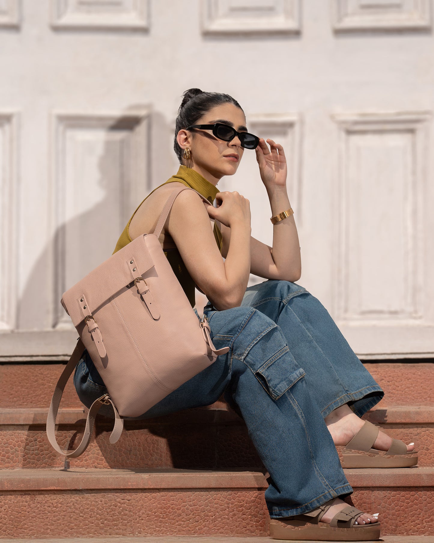 Sofia Backpack - Nude