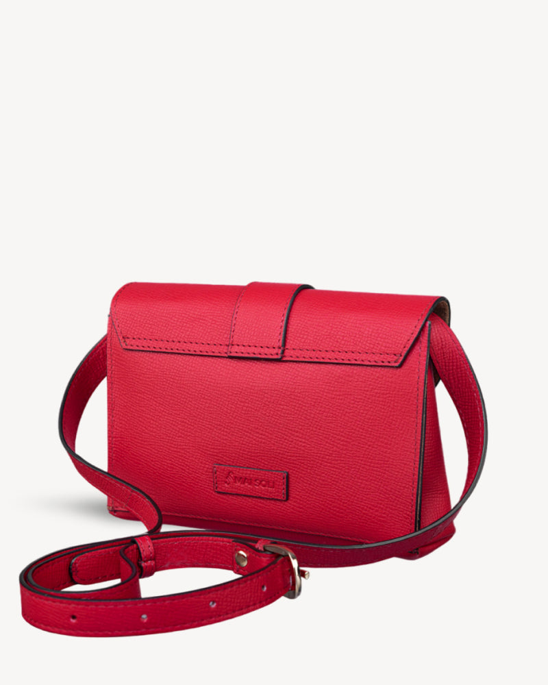 Claire Mini Envelope Clutch - Cherry Red