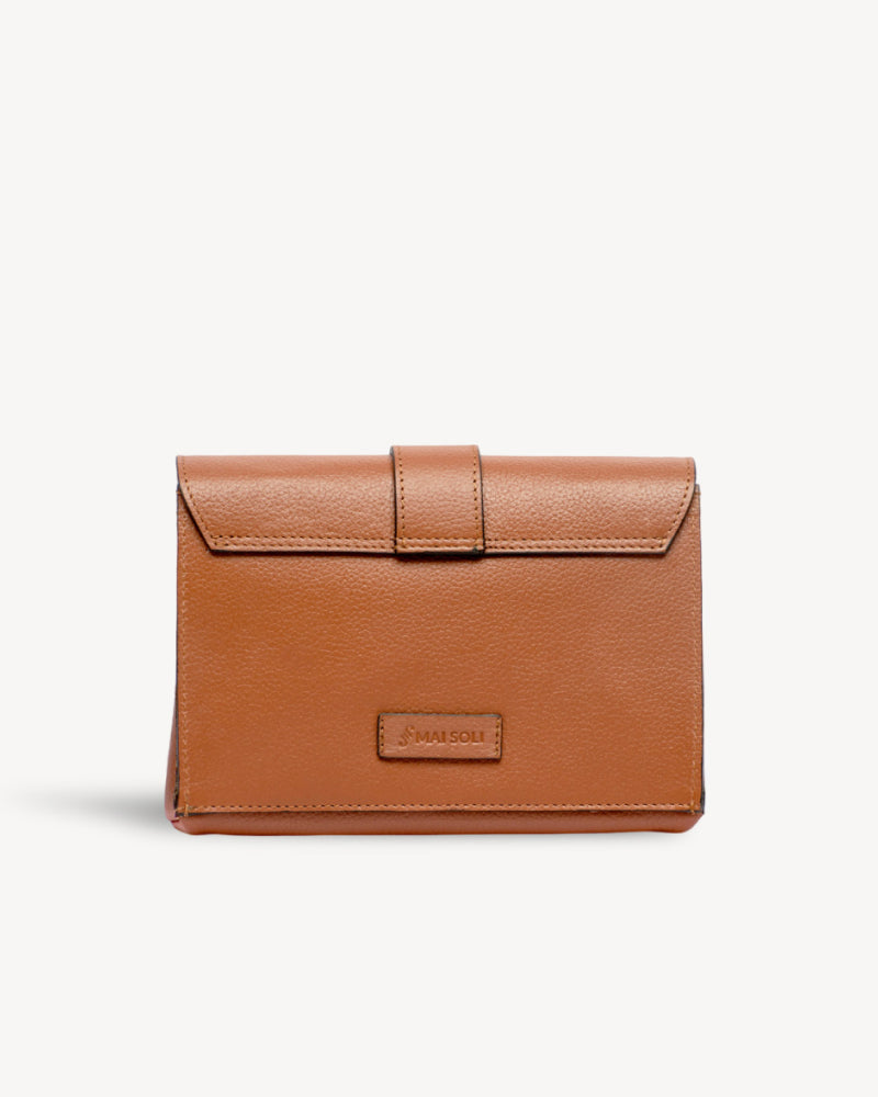 Claire Mini Envelope Clutch - Tan