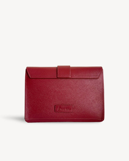 Claire Mini Envelope Clutch - Berry