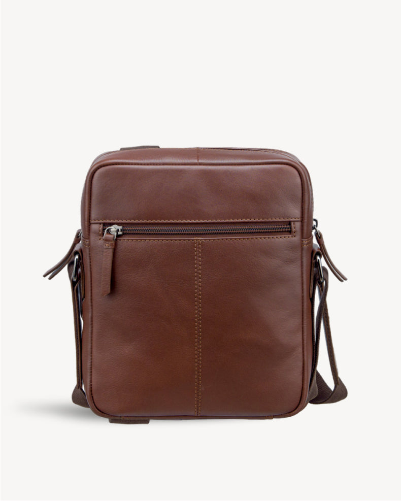 Alpha Crossbody Bag - Chestnut Brown