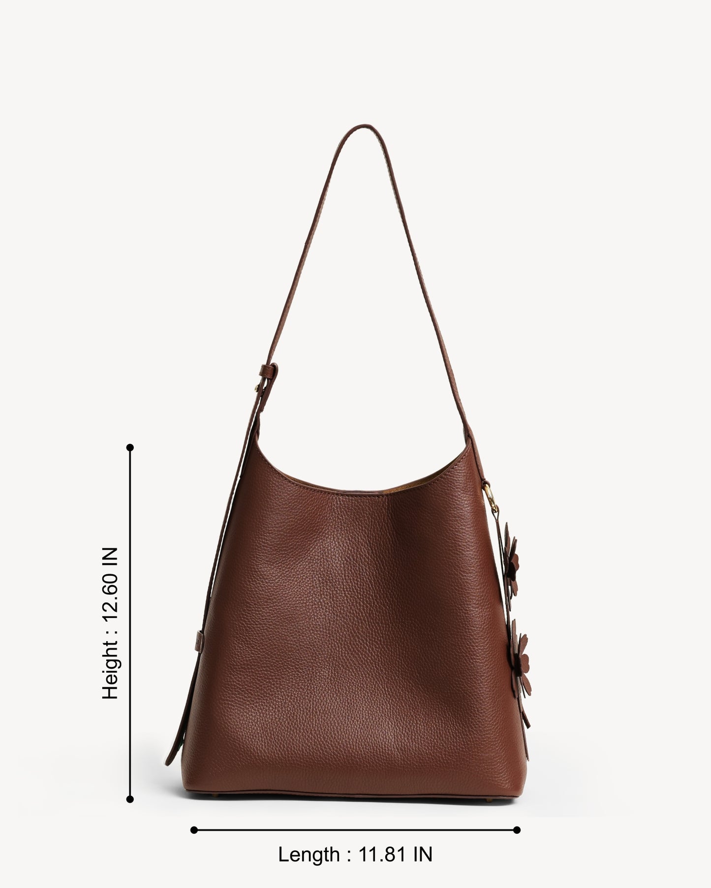 Daphne Bucket Tote Bag (Small) - Brown