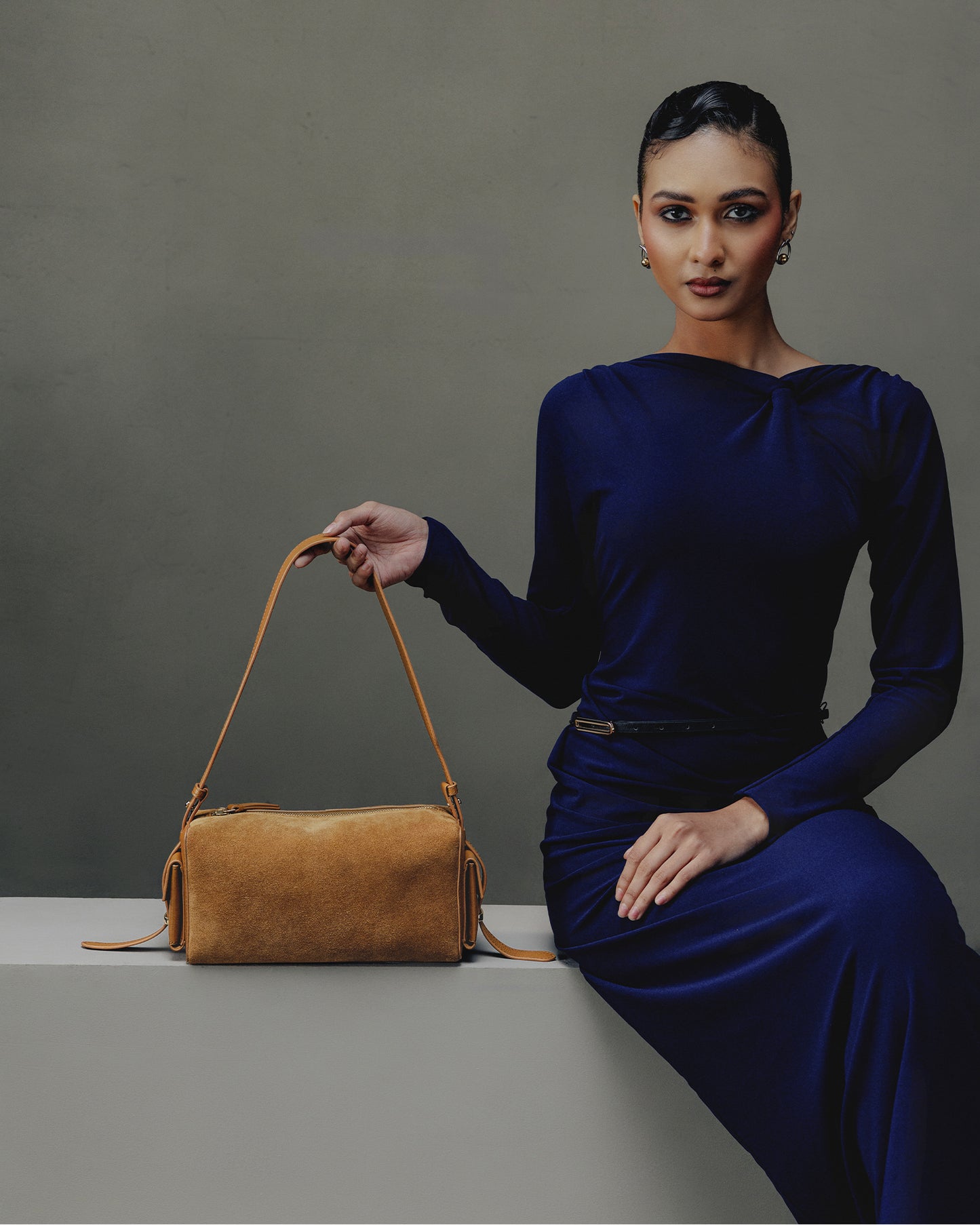 Chord Shoulder Bag  –  Caramel