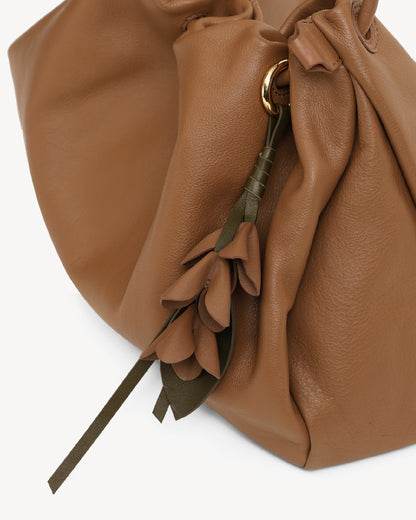 Cynthia Gather Handbag - Tobacco