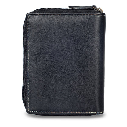 Rainbow Zip Around Wallet - Black