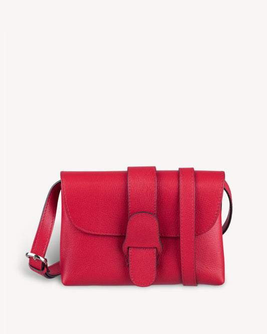 Claire Mini Envelope Clutch - Cherry Red