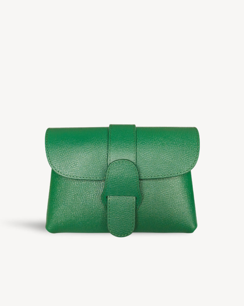 Claire Mini Envelope Clutch - Forest Green