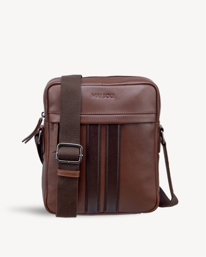 Alpha Crossbody Bag - Chestnut Brown