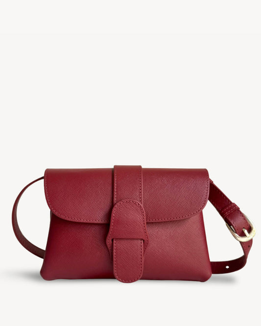 Claire Mini Envelope Clutch - Berry