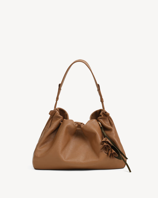 Cynthia Gather Handbag - Tobacco