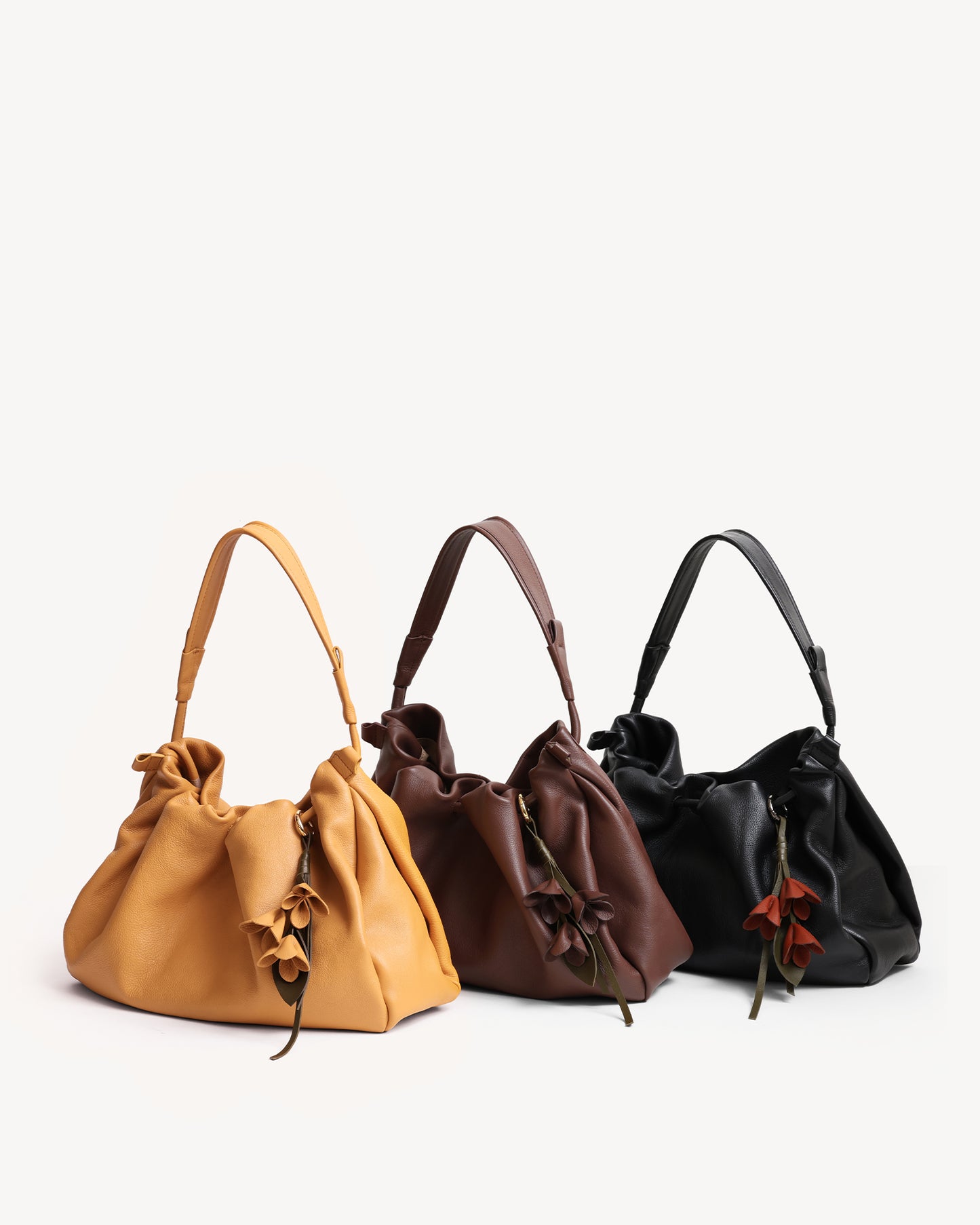 Cynthia Gather Handbag - Tea Stain