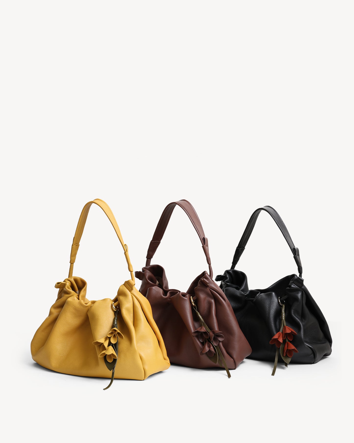 Cynthia Gather Handbag - Black