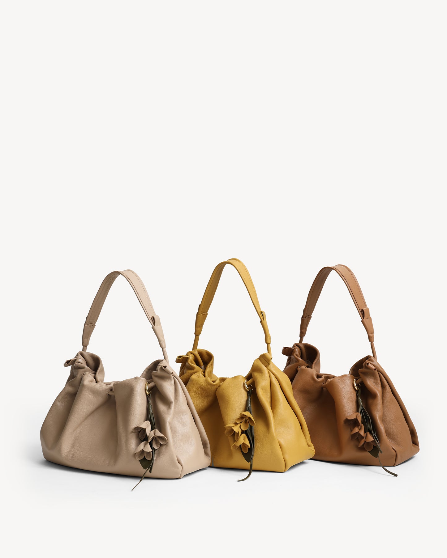 Cynthia Gather Handbag - Tobacco