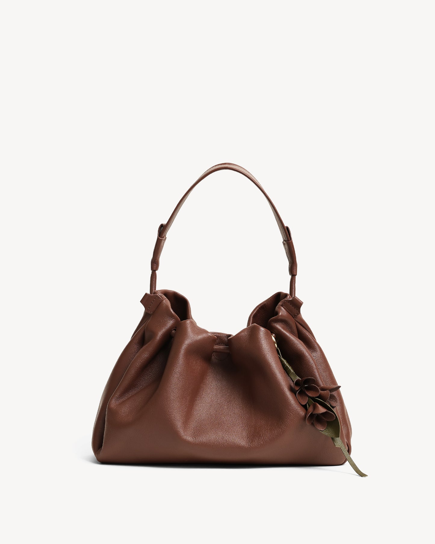 Cynthia Gather Handbag - Brown