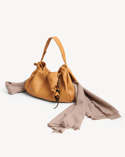Cynthia Gather Handbag - Tea Stain