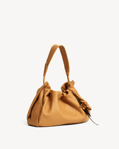 Cynthia Gather Handbag - Tea Stain