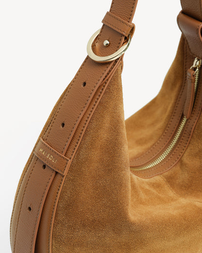 Cadence Hobo Bag  –   Caramel