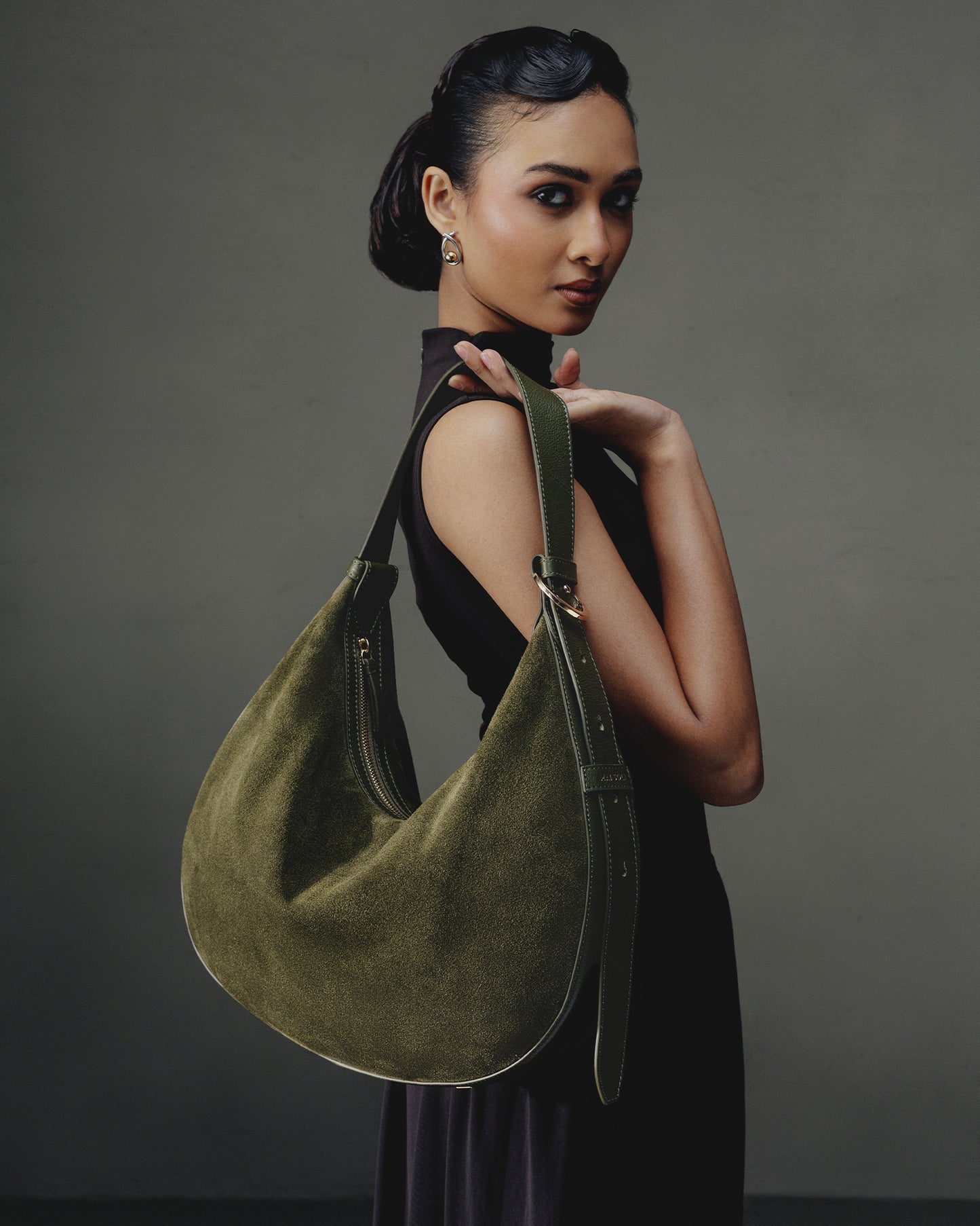 Cadence Hobo Bag  – Olive