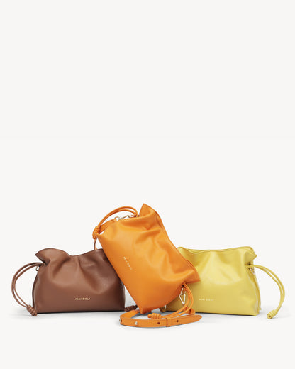 Ariel Bucket Bag - Apricot