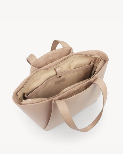 Clover Tote Bag - Nude