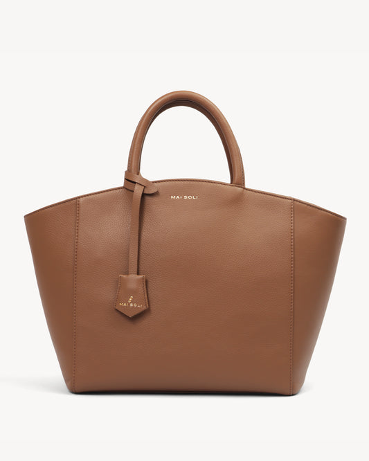 Riley Satchel Bag - Hazelnut