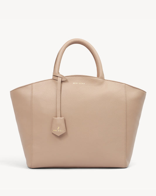 Riley Satchel Bag - Nude