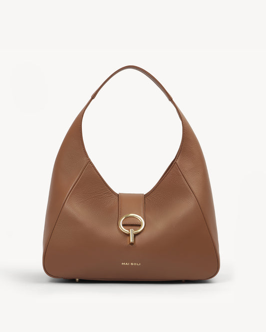 Brooke Hobo Bag - Hazelnut