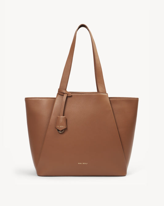 Clover Oversized Tote Bag - Hazelnut