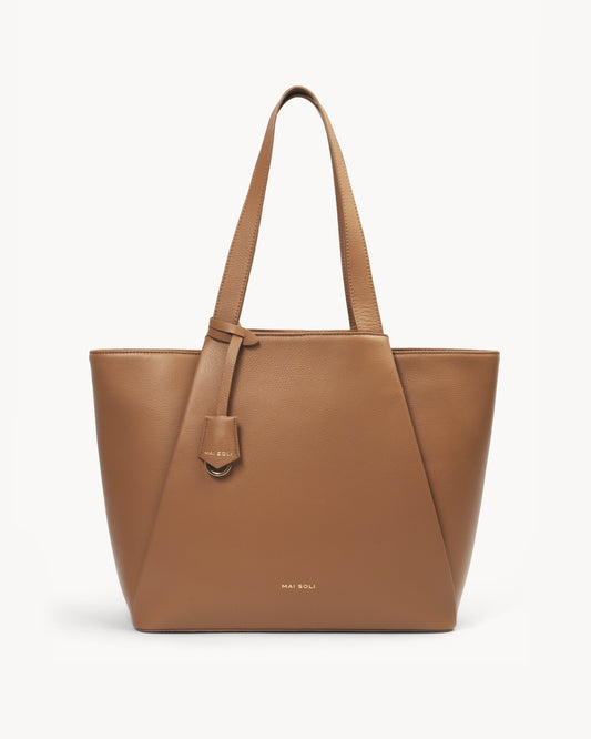 Clover Oversized Tote Bag - Tobacco