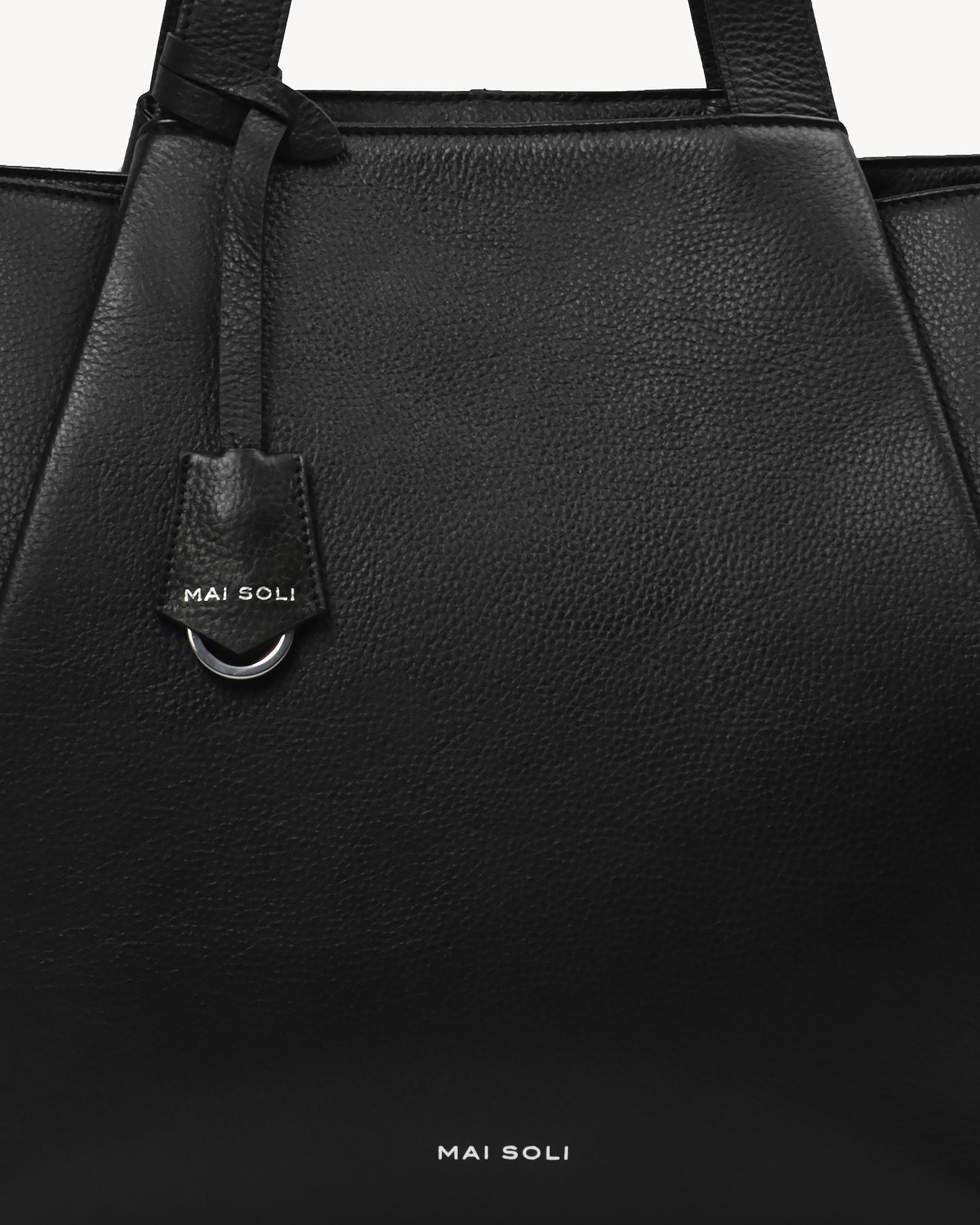 Clover Oversized Tote Bag - Black