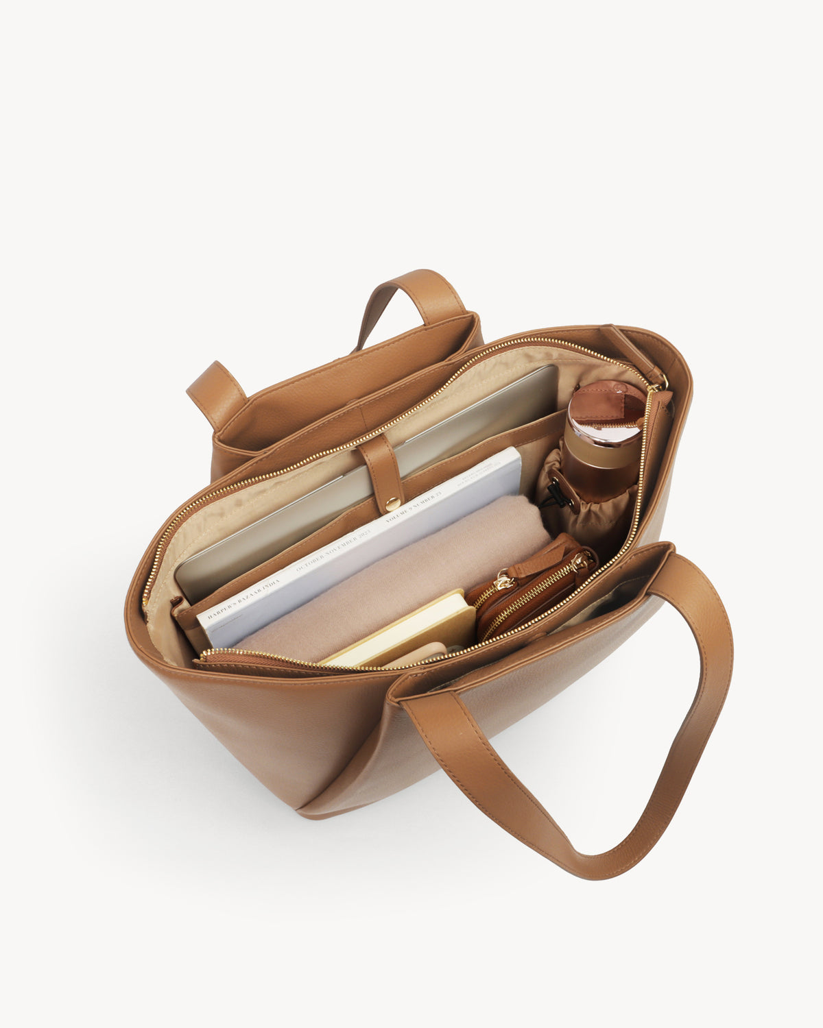 Clover Oversized Tote Bag - Tobacco