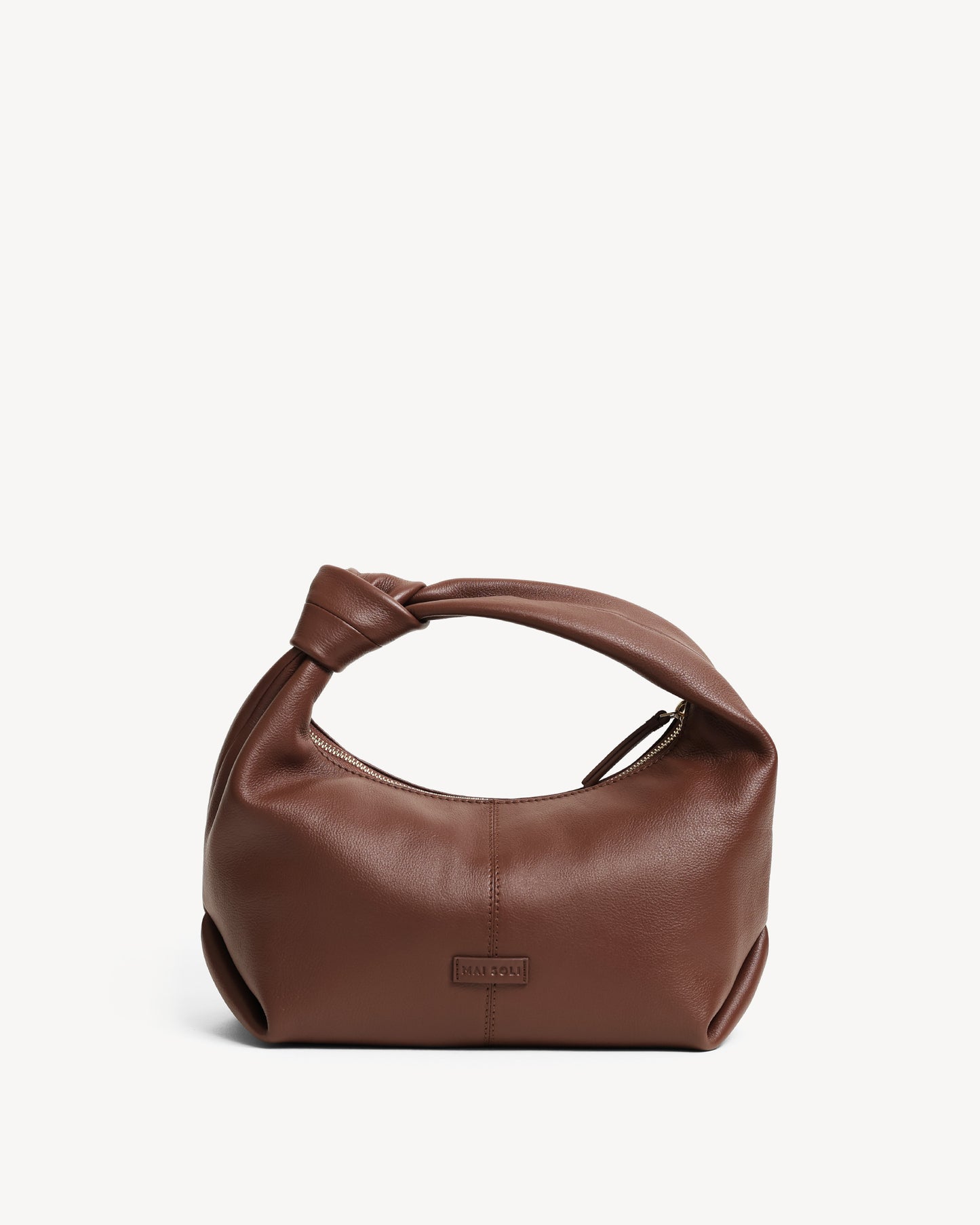 Diana Knotted Handbag - Brown