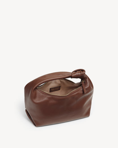 Diana Knotted Handbag - Brown