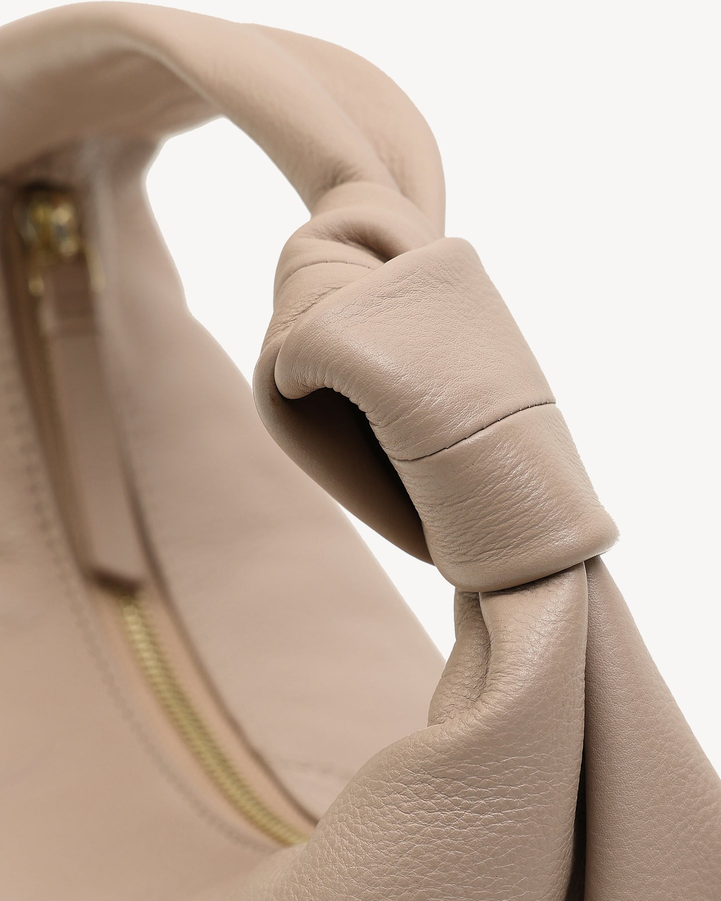 Diana Knotted Handbag - Nude