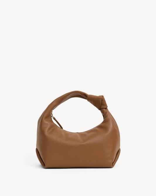 Diana Knotted Handbag - Tobacco