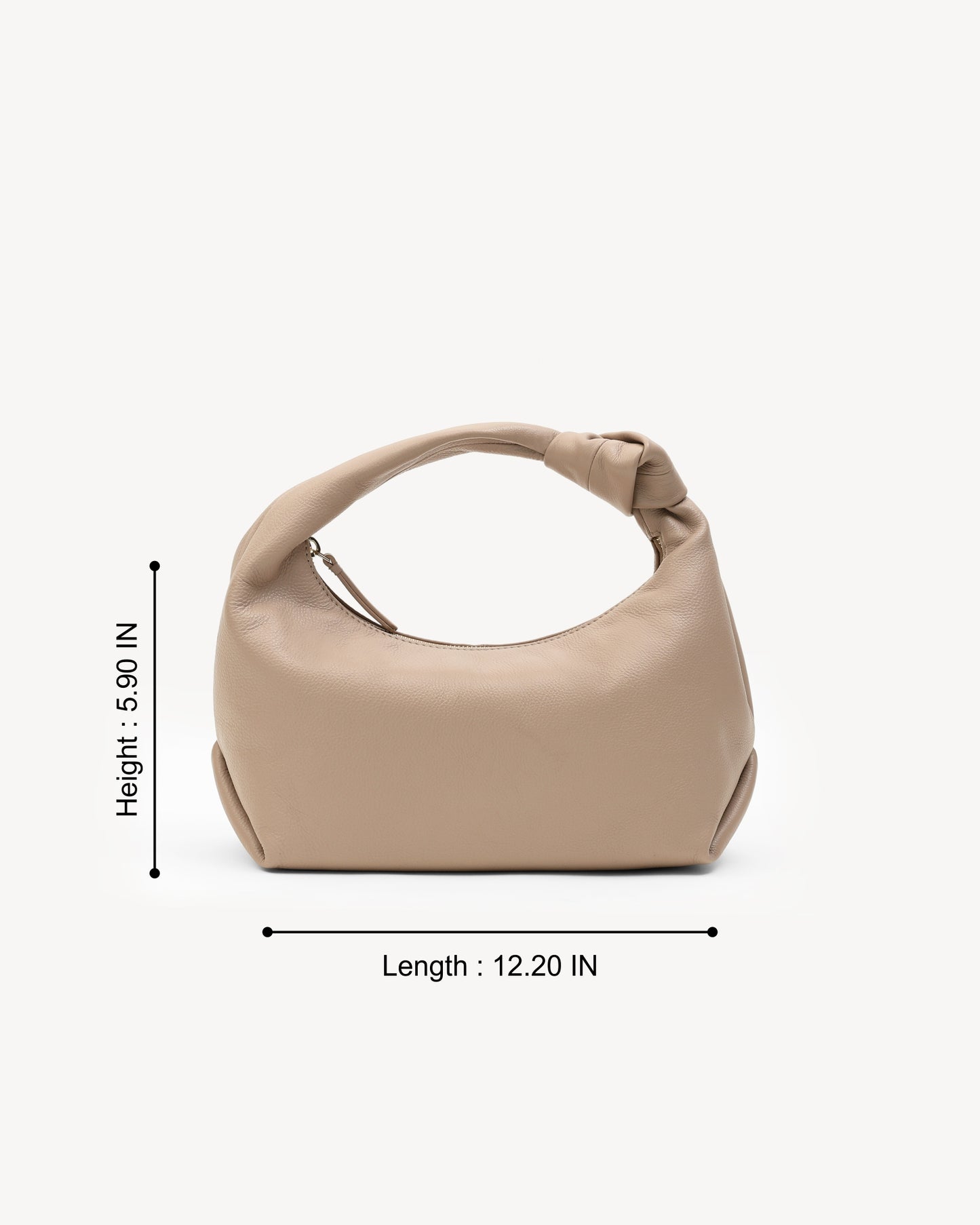 Diana Knotted Handbag - Nude