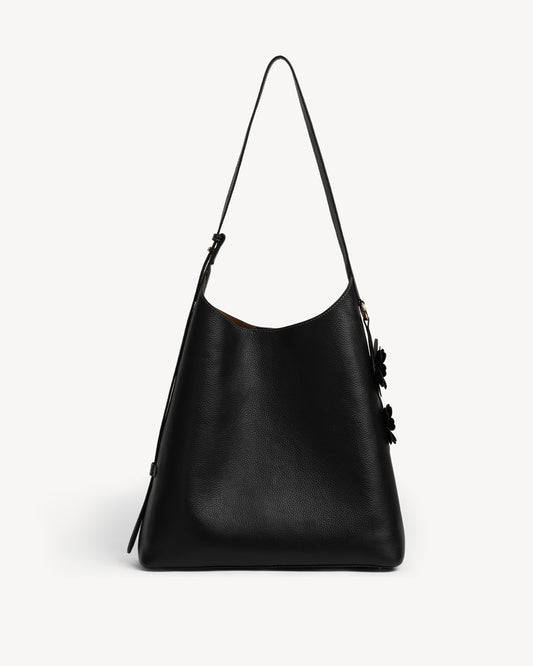Daphne Large Bucket Tote - Black
