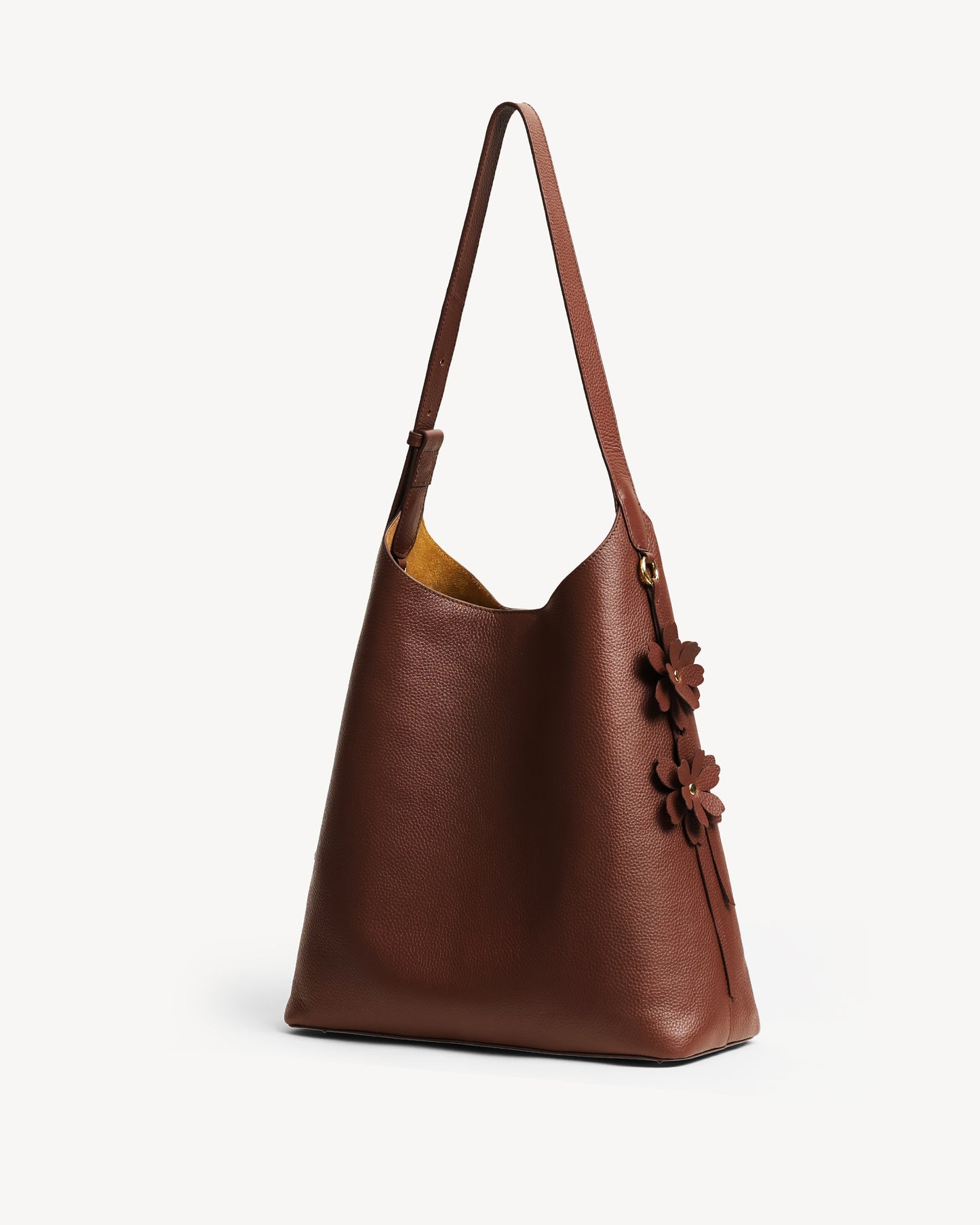 Daphne Large Bucket Tote - Brown