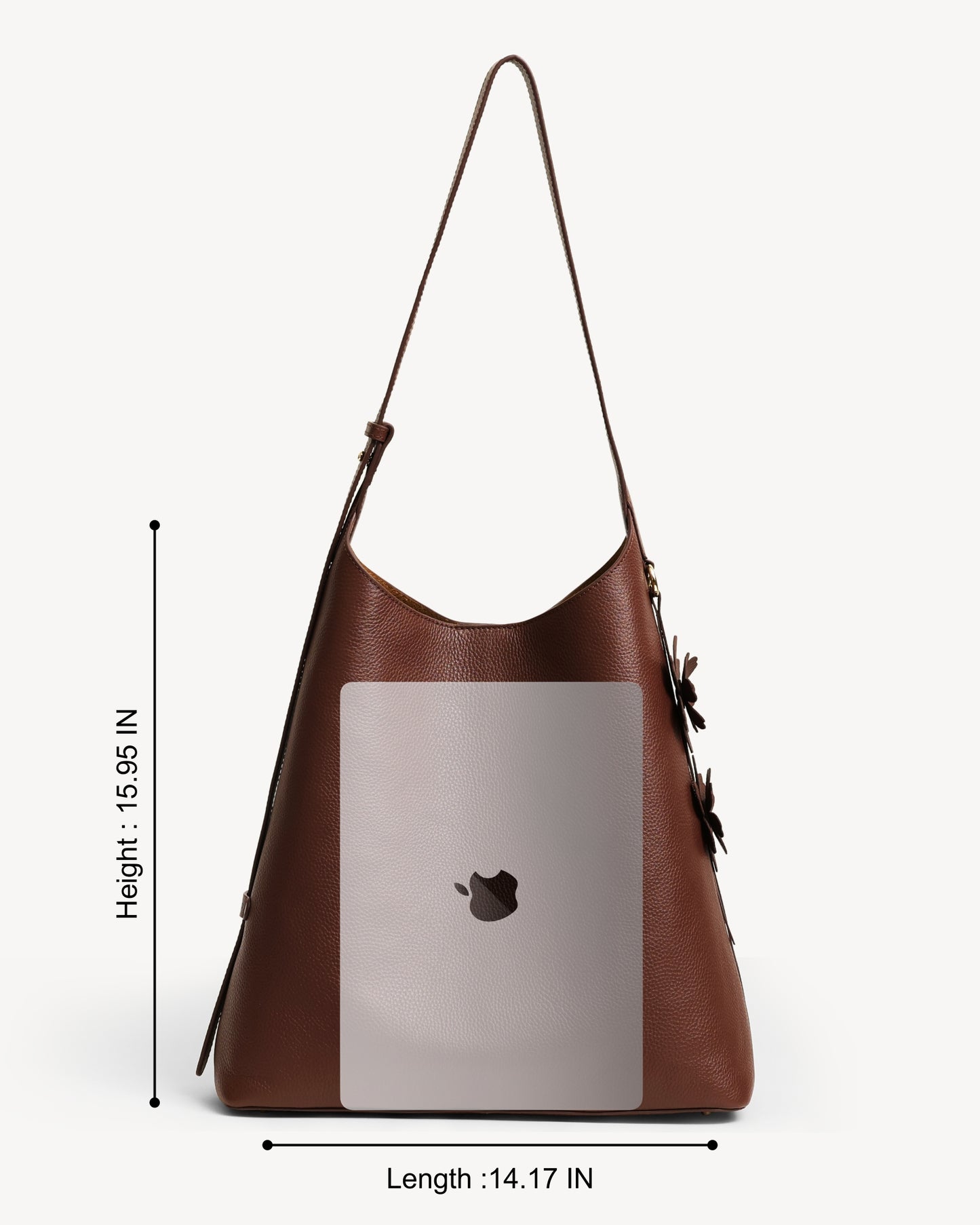 Daphne Large Bucket Tote - Brown