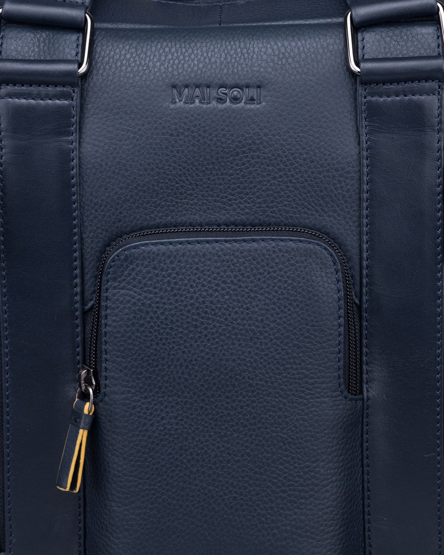 Chester Double Zip Laptop Bag - 	Navy Blue